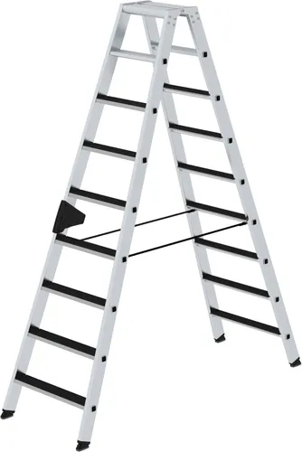 Stufen-Stehleiter beidseitig begehbar mit clip-step 2x9 Stufen