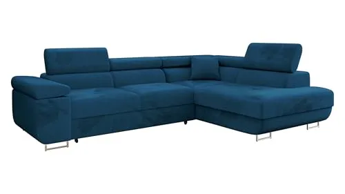 Mirjan24 Ecksofa Torezio mit Bettkasten - Sofas & Couches mit Schlaffunktion und Bettkasten, ideale Lösung für kleine Räume, sorgt für zusätzlichen Schlafplatz und Komfort.