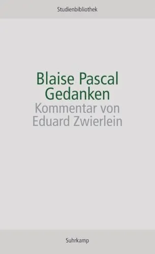Gedanken (Suhrkamp Studienbibliothek) - Westliche Philosophie, tiefgründige Einblicke in philosophische Konzepte und Denkrichtungen, ideal für Studierende und Interessierte.