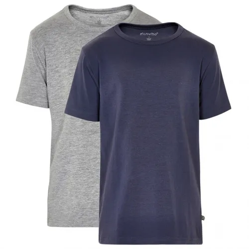 Minymo - Kid's Basic 32 -T-Shirt S/S (2-Pack) - T-Shirt Gr 80 blau