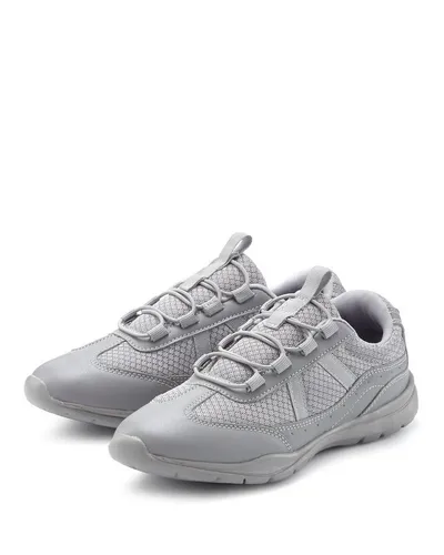 LASCANA Freizeitschuh, Halbschuh, Turnschuhe, Slip-On-Sneaker, Sneaker zum Reinschlüpfen mit elastischen Schnürbändern VEGAN