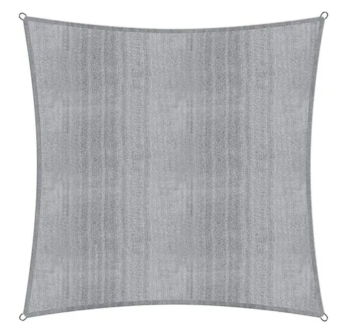 Lumaland Sonnensegel Quadrat 5 x 5 Meter - Wetterbeständiges Sonnensegel aus 100% HDPE, bietet 90% UV-Schutz und ist ideal für Garten, Balkon oder Camping - für angenehmen Schatten an heißen Tagen!