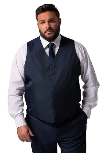 Men Plus Herren große Größen Übergrößen Menswear L-8XL Men+ Businessweste Florenz, Baukasten, bis 72/36 navy blau 68 836710130-68