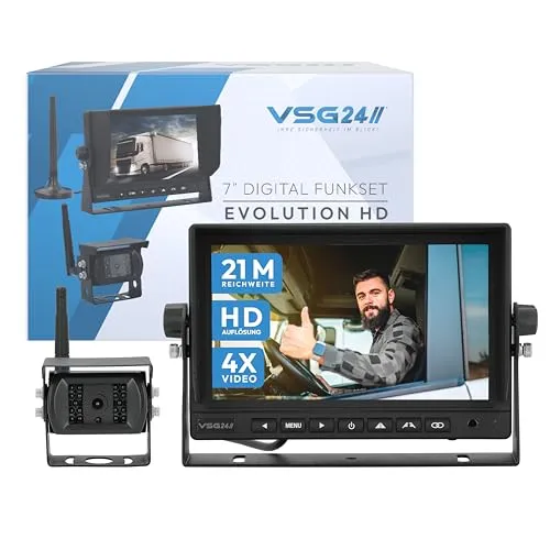 VSG24 9“ Funk Rückfahrsystem EVOLUTION HD XL