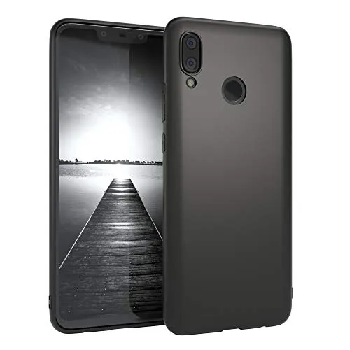 EAZY CASE Handyhülle Silikon mit Kameraschutz kompatibel mit Huawei Nova 3 in schwarz matt, Ultra dünn, Slimcover, Silikonhülle, Hülle, Softcase, Backcover
