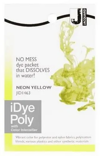 Jacquard Textilfarbe iDye Poly, Färbemittel für synthetische Gewebe, 14g Päckchen inkl. Farbverstärker
