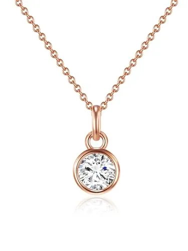 Rafaela Donata Silberkette roségold - Elegante Ankerkette aus hochglanzpoliertem Sterling Silber, verziert mit funkelndem Zirkonia. Ideal für jeden Anlass, mit einer Länge von 45 cm + 5 cm. Perfekt für stilbewusste Frauen.