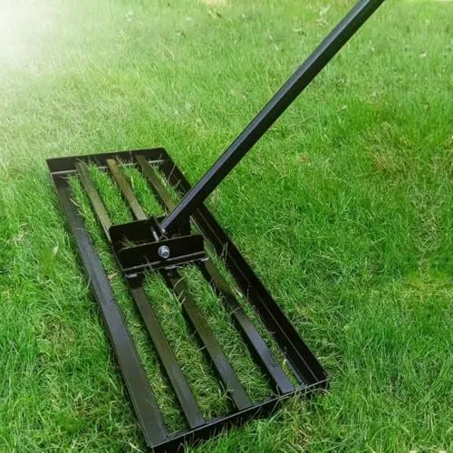 INREPRO Rasennivellierharke 76.2 * 25.4 cm Garten Rasen Sanden Harke Rechen für Rasen Rasen-Nivellierharke für Hof, Hinterhof, Garten, Golfcouse