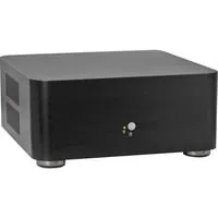 ITX A80 HTPC-Gehäuse schwarz - Mini-ITX PC-Gehäuse mit 1x 3,5 Zoll internem Einbauschacht, ideal für kompakte HTPC-Systeme und platzsparende Lösungen.