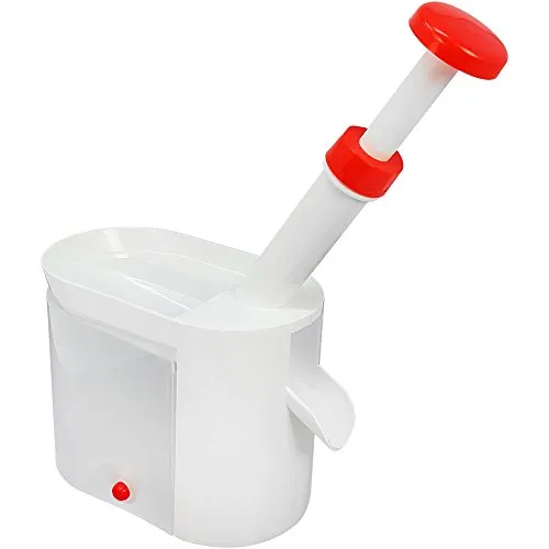 com-four® Kirschentkerner mit großem Behälter, Standfest mit Saugfüßen (01 Stück - Entkerner V2)