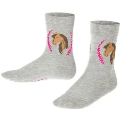 FALKE Freizeitsocken Falke Mädchen Socken Horse SO 10598 grau 27/30