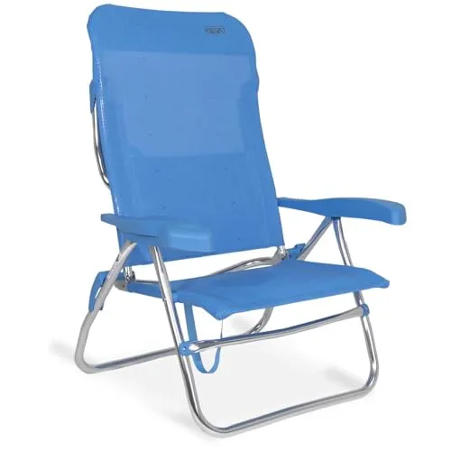 Silla-cama playa alta 7 pos.Dural.(Multifibra) in türkis von Crespo