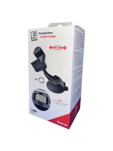 2GO Universal Passivhalter für Handy Navigationssysteme - Schwarz