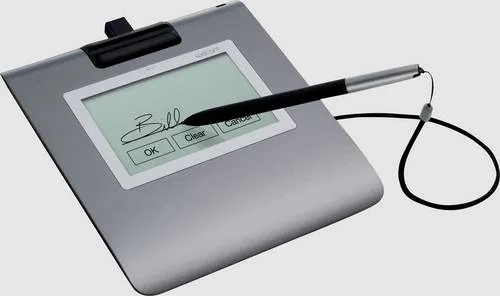 Wacom STU-430 - Unterschriften-Terminal mit LCD Anzeige, 9,6 x 6cm, elektromagnetisch und kabelgebunden für einfache digitale Unterschriften