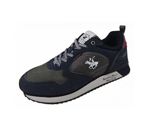 BEVERLY HILLS POLO CLUB Dylan Mix Sneaker 44 – Stilvoll & Komfortabel - Sneaker in Größe 44 aus hochwertigem Velourleder, mit Schnürverschluss und runder Schuhspitze. Ideal für modebewusste Träger, die Komfort und Stil kombinieren möchten.