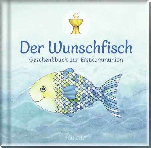 Der Wunschfisch - Geschenkbuch zur Erstkommunion für Kinder ab 8 Jahren - Entdecken Sie das Geschenkbuch zur Erstkommunion mit Rätseln, Gebeten und Ausfüllseiten. Ideal für Kommunion-Kinder, um besondere Erinnerungen festzuhalten.
