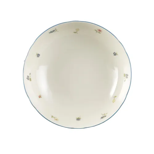 Seltmann Weiden Marieluise Streublume Schüssel Rund, 23 cm - Salatschüsseln aus hochwertigem Hartporzellan, spülmaschinen- und mikrowellengeeignet, ideal für umweltbewusste Genießer – Made in Germany mit Qualitätssiegel.