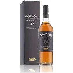 Bowmore 12 Jahre Islay Single Malt Scotch Whisky - Whisky – 12 Jahre gereifter Islay Single Malt mit einzigartigen Torfaromen, perfekt für Genießer und Liebhaber von schottischem Whisky.