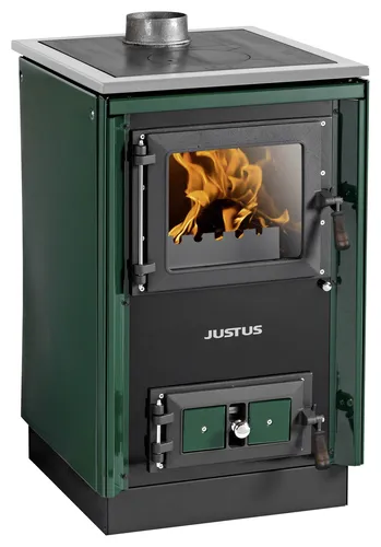 Justus Festbrennstoffherd Rustico-50 2.0 mit Stahlkochfeld von JUSTUS