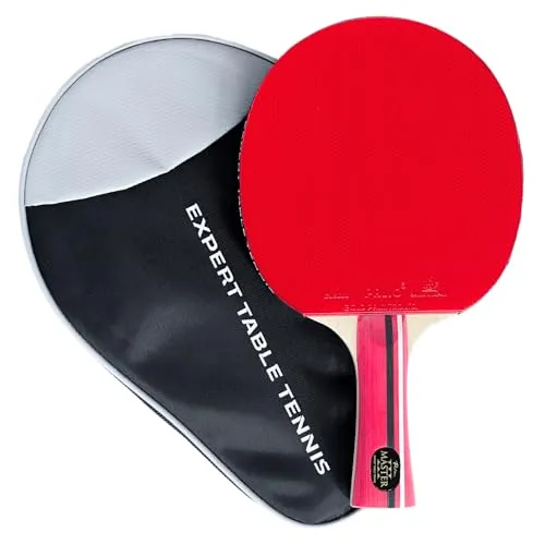 Palio Master 3.0 Tischtennisschläger & Koffer | ITTF-zugelassener Ping-Pong-Schläger für Fortgeschrittene | Allround Speed, Spin und Kontrolle (EIN Schläger)
