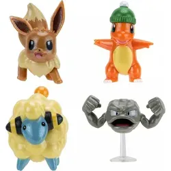 Pokémon PKW3066 - Battle Figure Adventskalender, offizieller Kalender mit 24 weihnachtlichen Überraschungen und exklusivem glänzendem Finish