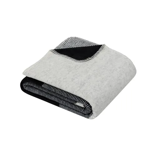 Ibena Achmeta Kuscheldecke 150 x 200 cm - Weich und Waschbar - Bettdecken: Hochwertiger Baumwollmix für ganzjährigen Komfort, maschinenwaschbar und ideal für gemütliche Abende auf der Couch oder im Garten.