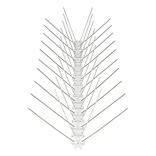 VIIRKUJA 3 Meter Edelstahl Taubenabwehr Balkon - Gesamtlänge 300 cm x 11cm x 13 cm. 6X Elemente à 50 cm - tierfreundlich Tauben vertreiben mit Vogelabwehr Spikes! Der Vogelschutz fürs Dach