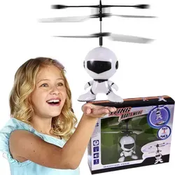 MalPlay Fliegender Roboter | RC Astronaut Hubschrauber | IR Fernbedienung Flugspiel Ferngsteuerter Alien | Indoor-und Outdoor-Spiele