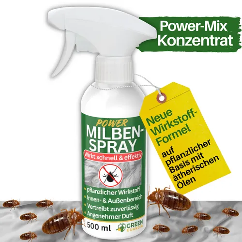 Milben Abwehrspray Power-Konzentrat 500 ml – Effektives Anti-Milben Spray für Matratzen - Sonstige – Hochwirksames Spray zur Milbenabwehr in Schlaf- und Wohnräumen, ideal für Matratzen, Polster und Textilien, hergestellt in Deutschland.