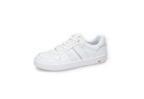 camel active Herren Sneaker 55BNA11-201 - Weiß, Größe 45 EU - Herren-Sneaker aus hochwertigem Leder mit flacher Gummisohle für optimalen Komfort und stylisches Design, ideal für Freizeit und Alltag.
