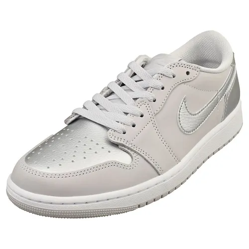 Nike Air Jordan 1 Retro Low Og Herren Grey Silver Sneaker Mode - 44.5 EU