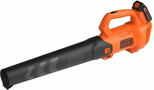 Black+Decker Laubbläser BCBL200L-QW, Akku 18V mit Ladegerät - Laubgeräte mit 2 Blasgeschwindigkeiten für optimale Leistung und Laufzeit. Inklusive Akku und Ladegerät – ideal für eine schnelle und mühelose Beseitigung von Blättern.