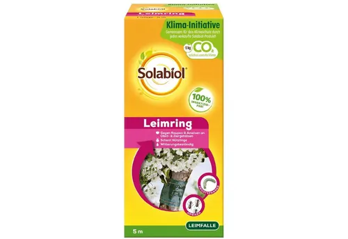 Solabiol Insektenfalle Leimring 5 m Klebefalle gegen Raupen, Ameisen und andere Schädlinge
