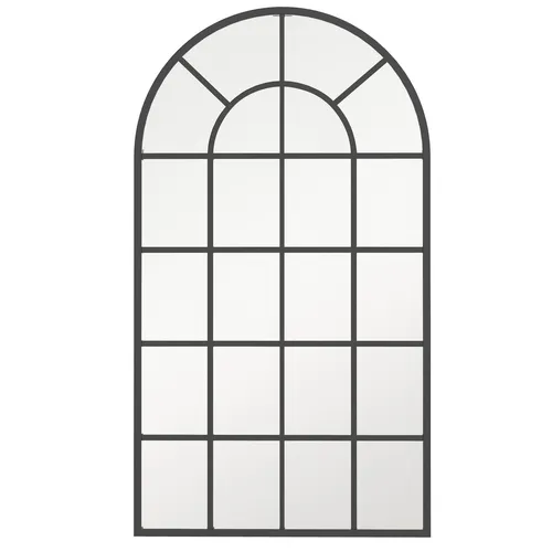 Wandspiegel Garderobenspiegel 110 x 62cm mit Metallrahmen - Eleganter Flurspiegel mit bruchsicherem Glas und stabilem Metallrahmen, ideal zur Raumaufhellung und optischen Vergrößerung – perfekt für jedes Zuhause.