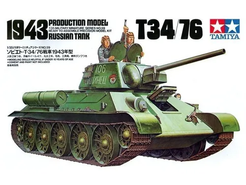 Tamiya 35059 T34/76-1943 Russ. Tank 1/35