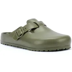 Birkenstock Boston Essentials EVA Sandalen 46 - Oliv - Ultraleichter Clog für den Alltag in Oliv, Größe 46 - Regular; ideal für Reisen und den täglichen Gebrauch. Entdecken Sie weitere Top-Angebote von Birkenstock!