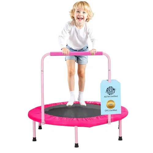 VEVOR Faltbares Mini-Trampolin 91,44cm - 100kg Rebounder - Kompaktes Kindertrampolin, ideal für drinnen und draußen, mit einer maximalen Belastbarkeit von 100 kg für sicheren Spaß und Bewegung.