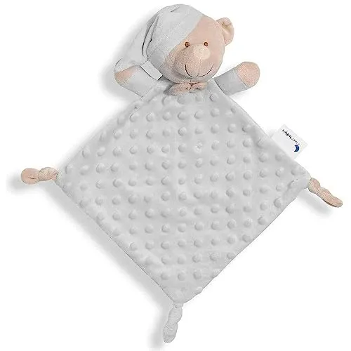 Interbaby DU003-31 Doudou Kuscheltier für Babys - Bear, grau, 100 g