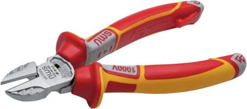 NWS VDE-Seitenschneider 180mm 134-49-VDE180 - VDE-Seitenschneider, 180 mm, für sicheres Arbeiten an elektrischen Anlagen, isolierte Griffe für optimalen Schutz.