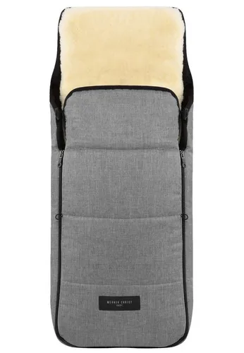 Werner Christ Baby Fußsack CORTINA, 2-in-1 Thermofußsack - Fußsäcke für Babys, flexibel einsetzbar mit herausnehmbarer Lammfell-Einlage für jede Jahreszeit und einfach zu reinigen dank teilbarem Zwei-Wege-Reißverschluss.