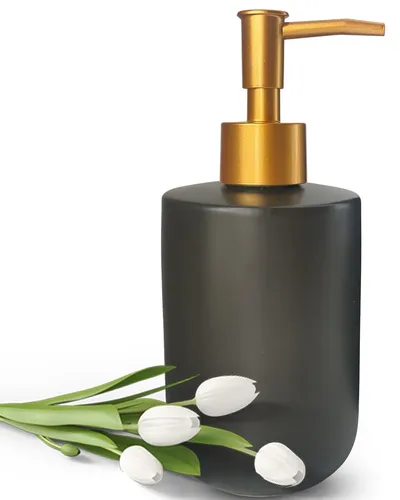 Fluessigseifenspender fur Badezimmer mit Goldener Pumpe, Spuelbecken, 420 ml