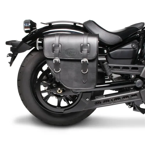 Satteltasche 10L für Moto Guzzi V7 III Rough/ Carbon schwarz rechts