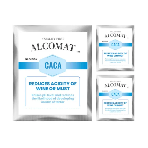 Alcomat CACA 10g Kalziumkarbonat Entsäuerungsmittel Kalk Wein machen TOP! 3 x