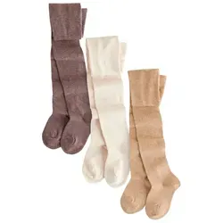 NEXT Mädchen Strumpfhosen 3er Pack Cream/Neutral 146-152