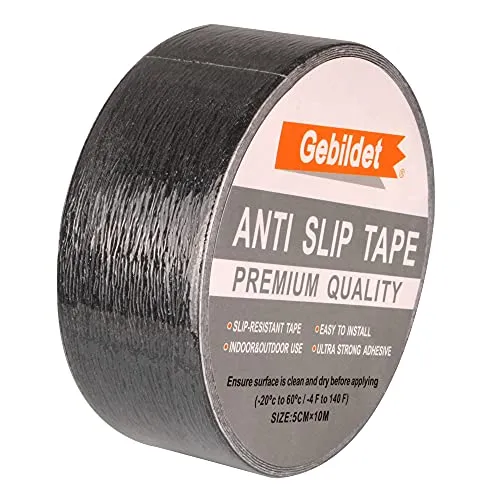 Gebildet 5cm x 10m Robustes Antirutsch Klebeband/Antislip tape/Grip Tape in schwarz,1Stück