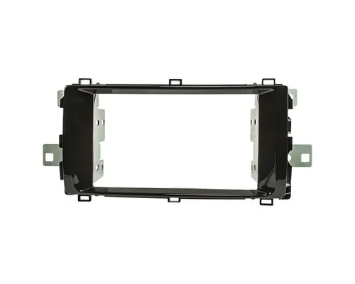 tomzz Audio Doppel DIN Radioblende für Toyota Auris E180 und E210 - Radioblende für 2-DIN Radios, kompatibel mit Toyota Auris E180 (2013-2015) und E210 (ab 2018), in piano schwarz für nahtlose Integration und stilvollen Austausch des Originalradios.
