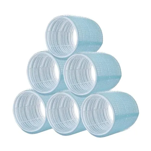 PONIK’S PROFESSIONAL Lockenwickler Groß Selbsthaftend – Haarrollen 56mm Set 6 Stück & Klettwickler – Haarwickler Groß Für Heatless Curls Dicke Rolle, Locken Ohne Hitze Und Blowout Effekt