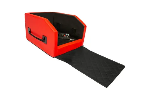 CopcoPet Tier-Autobett rot|schwarz für Hunde in schwarz von Copcopet