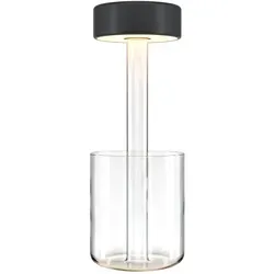 MAYTONI DECORATIVE LIGHTING Tischleuchte Clearlight Pillar - Nachttischleuchten in modernem Design, LED fest integriert für angenehmes Licht und stilvolle Akzente in Ihrem Raum.