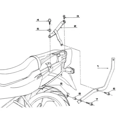 GIVI Topcase Träger für Suzuki GSF 600/1200 Bandit